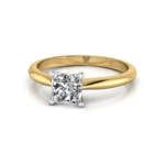 Engagement Ring, Princess Cut, RS14, Yellow Gold, LF Engagement Ring, Princess Cut, RS14, Yellow Gold, LF