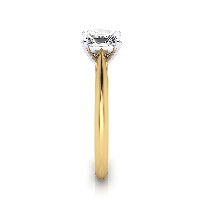 Engagement Ring, Princess Cut, RS14, Yellow Gold, SV Engagement Ring, Princess Cut, RS14, Yellow Gold, SV