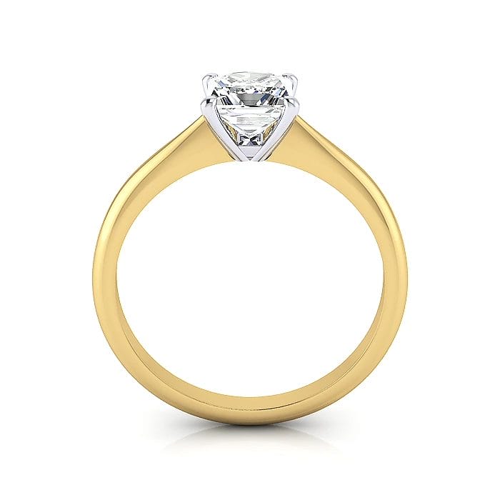 Engagement Ring, Princess Cut, RS14, Yellow Gold, TF Engagement Ring, Princess Cut, RS14, Yellow Gold, TF