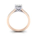Engagement Ring, Princess Cut, RSA2, Rose Gold, TF