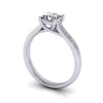 Engagement Ring, Princess Cut, RSA2, White Gold, 3D