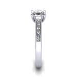 Engagement Ring, Princess Cut, RSA2, White Gold, SV