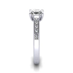 Engagement Ring, Princess Cut, RSA2, White Gold, SV