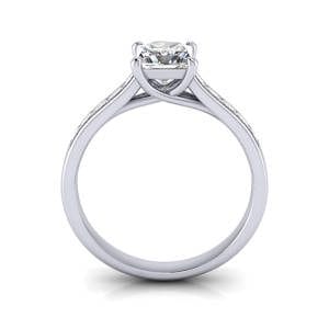 Engagement Ring, Princess Cut, RSA2, White Gold, TF