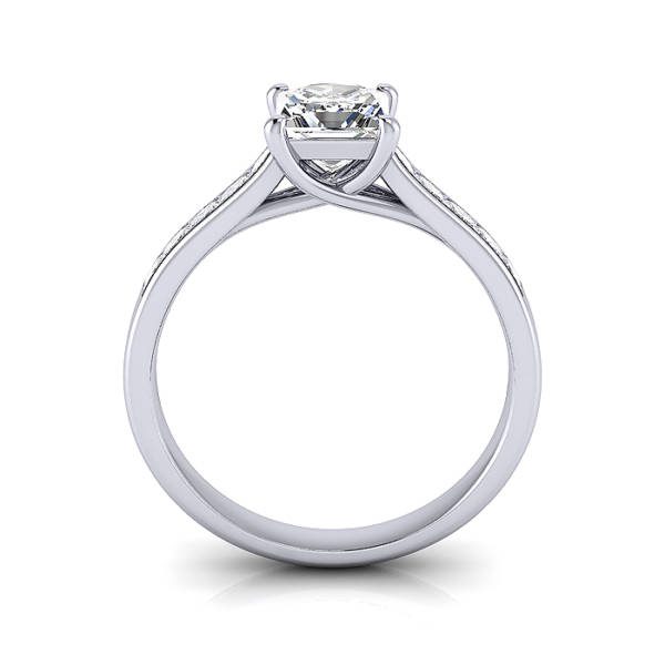 Engagement Ring, Princess Cut, RSA2, White Gold, TF
