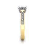 Engagement Ring, Princess Cut, RSA2, Yellow Gold, SV
