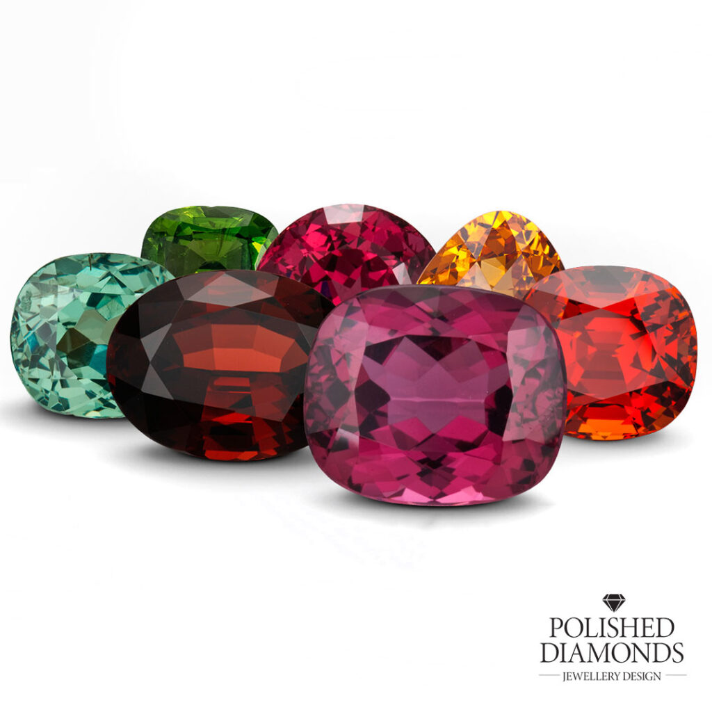 Garnet colour variations