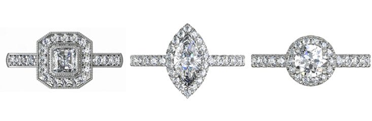 Engagement Rings with Accent Diamonds