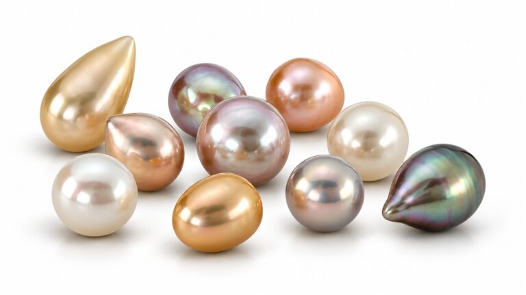 Multi-coloured Loose Pearl Cluster