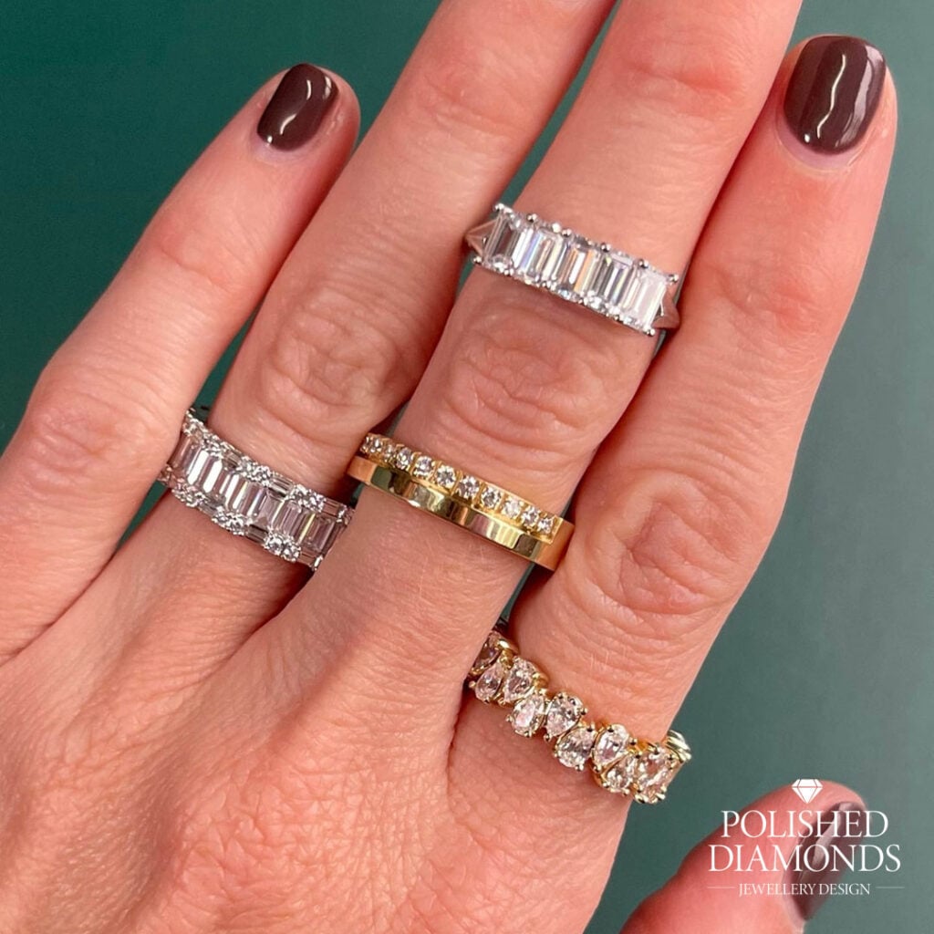 Eternity and Anniversary Diamond Ring Stacks