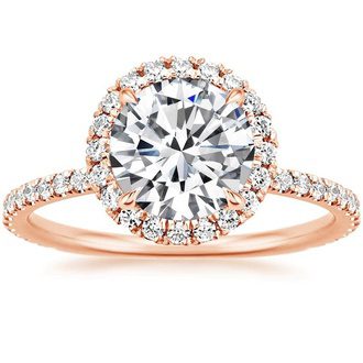 Rose Gold Engagement Ring 
