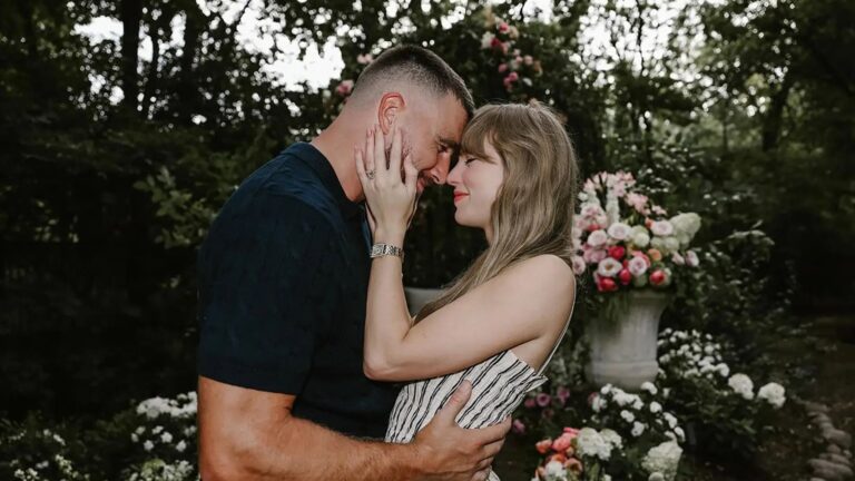 Taylor Swift and Travis Kelce Engagement Image