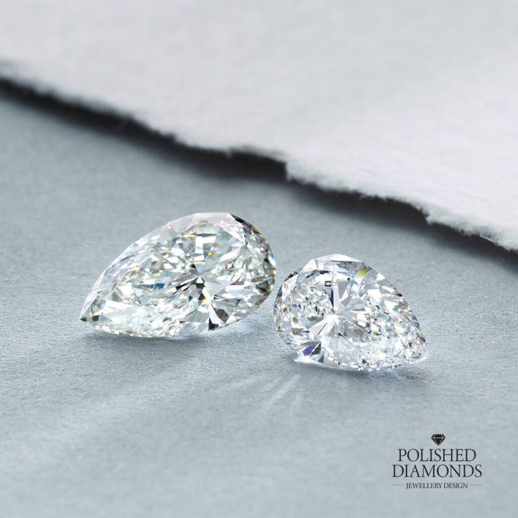 Two Pear Brillaint Diamonds