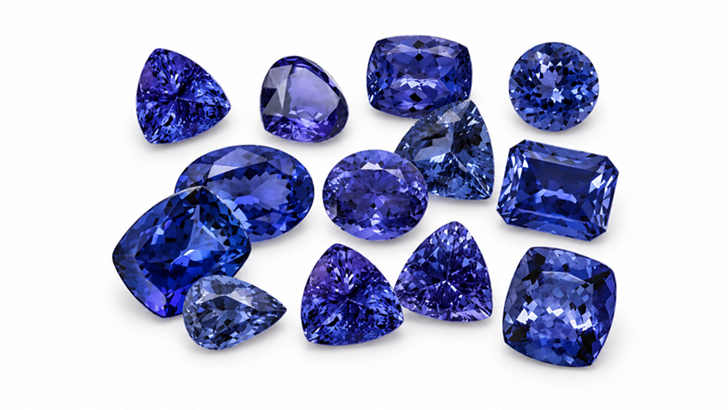 Violet-Blue Tanzanite Gemstone Collection