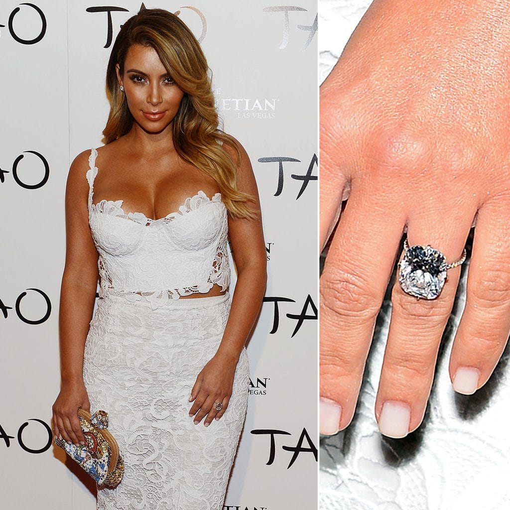 Kim kanye engagement purchases ring