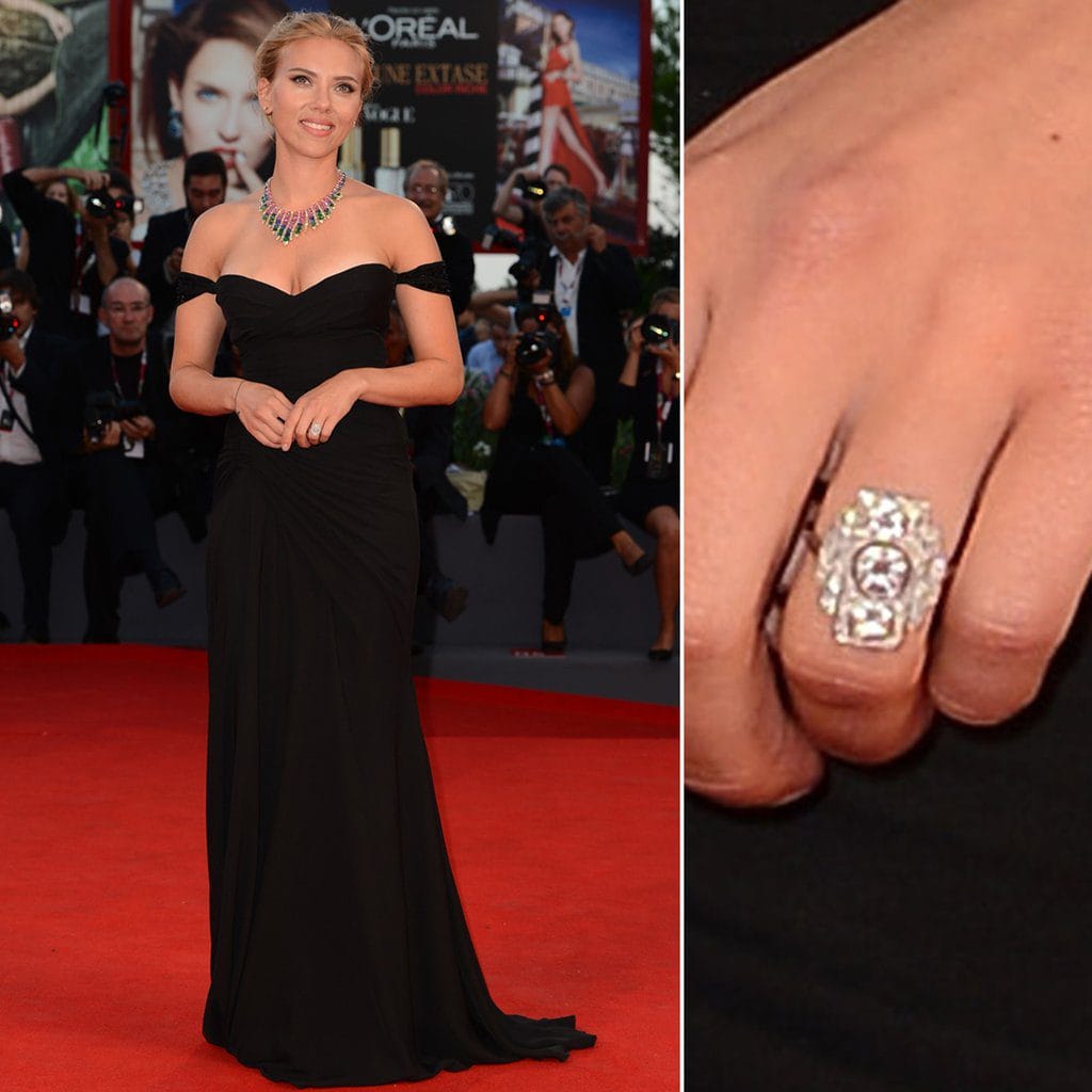 Wedding ring of Scarlett Johansson 