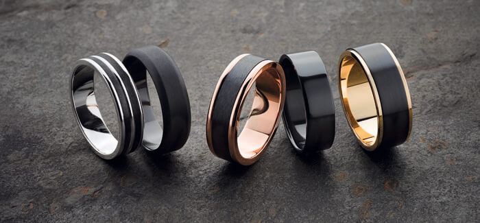 Black Zirconium Rings 