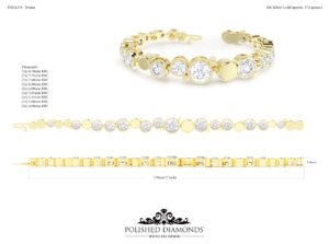 image of a diamond bracelet cad model custom nz