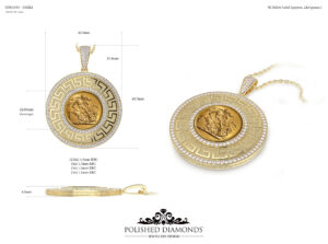 image of a sovereign gold pendant