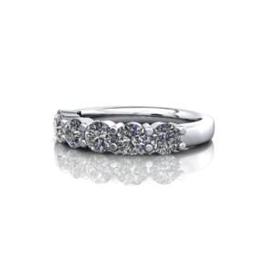 Anniversary Ring, RA2, White Gold, LF