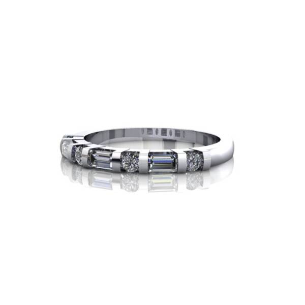 Anniversary Ring, RA3, White Gold, LF