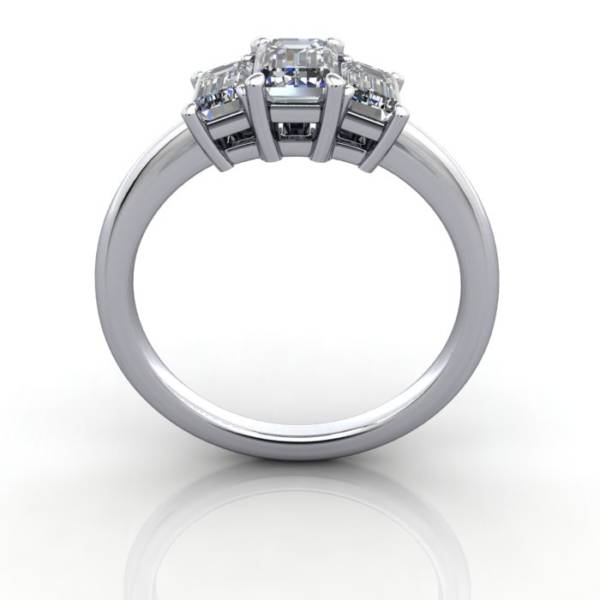 Multi stone Diamond Ring, PDM3, White Gold, TF