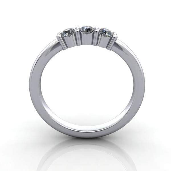 Multi stone Diamond Ring, PDM4, White Gold, TF