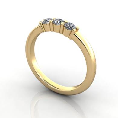Multi stone Diamond Ring, PDM4, Platinum, 3D