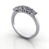 Multi stone Diamond Ring, PDM5, Platinum, 3D Thumbnail