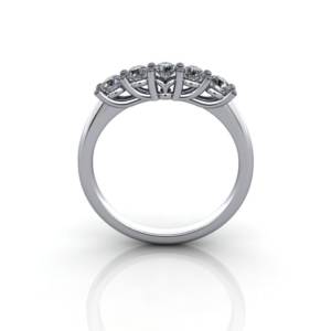 Multi stone Diamond Ring, PDM5, White Gold, TF