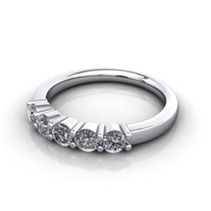 Multi stone Diamond Ring, PDM6, White Gold, LF