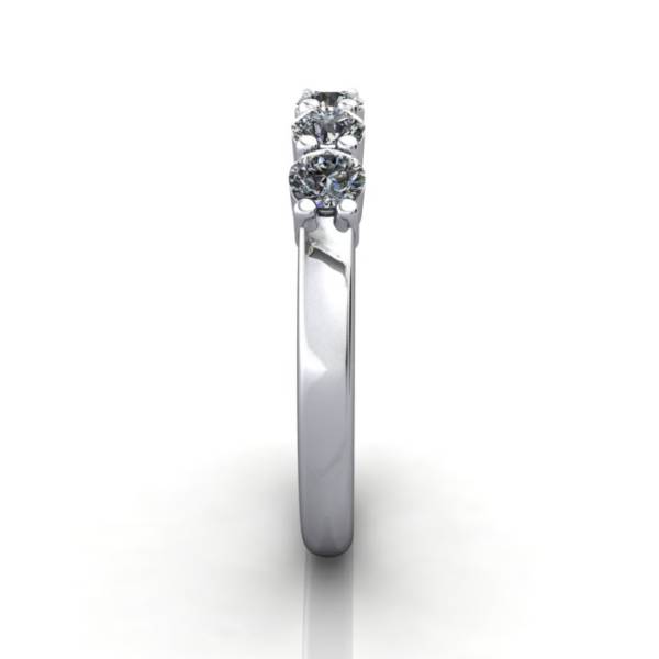 Multi stone Diamond Ring, PDM6, White Gold, SV