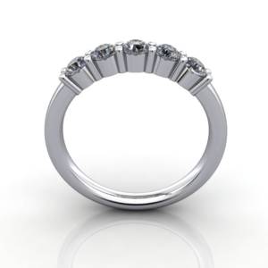 Multi stone Diamond Ring, PDM6, White Gold, TF