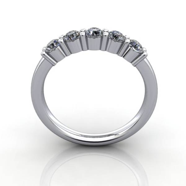 Multi stone Diamond Ring, PDM6, White Gold, TF