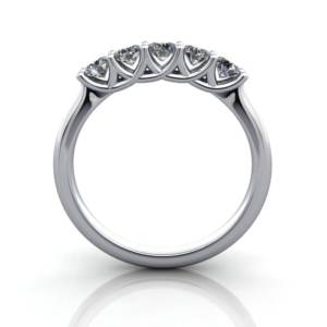 Multi stone Diamond Ring, PDM7, Platinum, TF