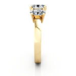 Oval Cut Trilogy Diamond Ring RT13 Yellow Gold SV Oval Cut Trilogy Diamond Ring RT13 Yellow Gold SV