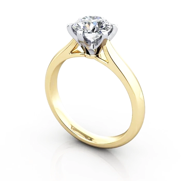Diamond Ring RS21 Yellow Gold 3D Diamond Ring RS21 Yellow Gold 3D