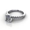 Engagement Ring, White Gold, Round Brilliant cut diamond, RSA4, LF