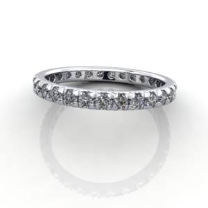 Eternity Ring, RE2, White Gold, Round Brilliant Diamond, LF