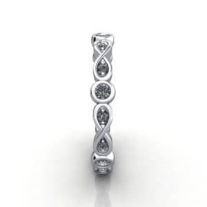 Eternity Ring, RE3, White Gold, Round Brilliant Diamond, SV