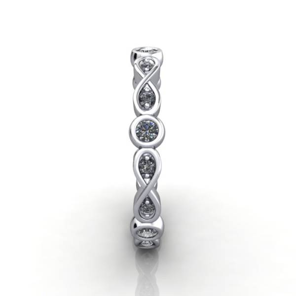 Eternity Ring, RE3, White Gold, Round Brilliant Diamond, SV