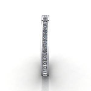 Eternity Ring, RE4, White Gold, Princess Cut Diamond, SV