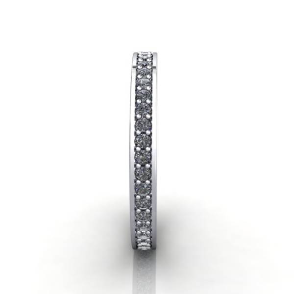 Eternity Ring, RE5, White Gold, Round Brilliant Diamond, SV