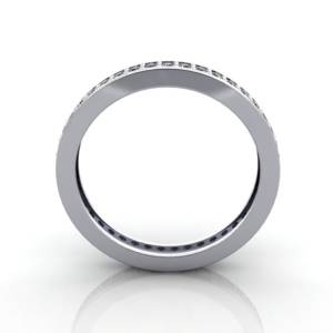 Eternity Ring, RE5, White Gold, Round Brilliant Diamond, TF