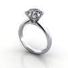 Engagement Ring, RS18, Platinum, 3D