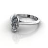 Solitaire Engagement Ring, Marquise Diamond, RS28, Platinum, LF
