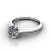 Solitaire Engagement Ring, Round Brilliant Diamond, RS19, Platinum, LF