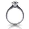 Solitaire Engagement Ring, Round Brilliant Diamond, RS19, Platinum, TF