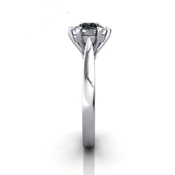 Solitaire Engagement Ring, Round Brilliant Diamond, RS20, Platinum, SV