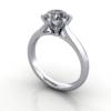 Solitaire Engagement Ring, Round Brilliant Diamond, RS21, Platinum, 3D